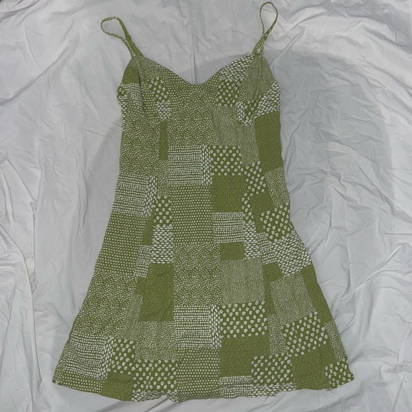 Pacsun Green Patch Dress | Adjustable Straps & Zipper! - Picture 1 of 4